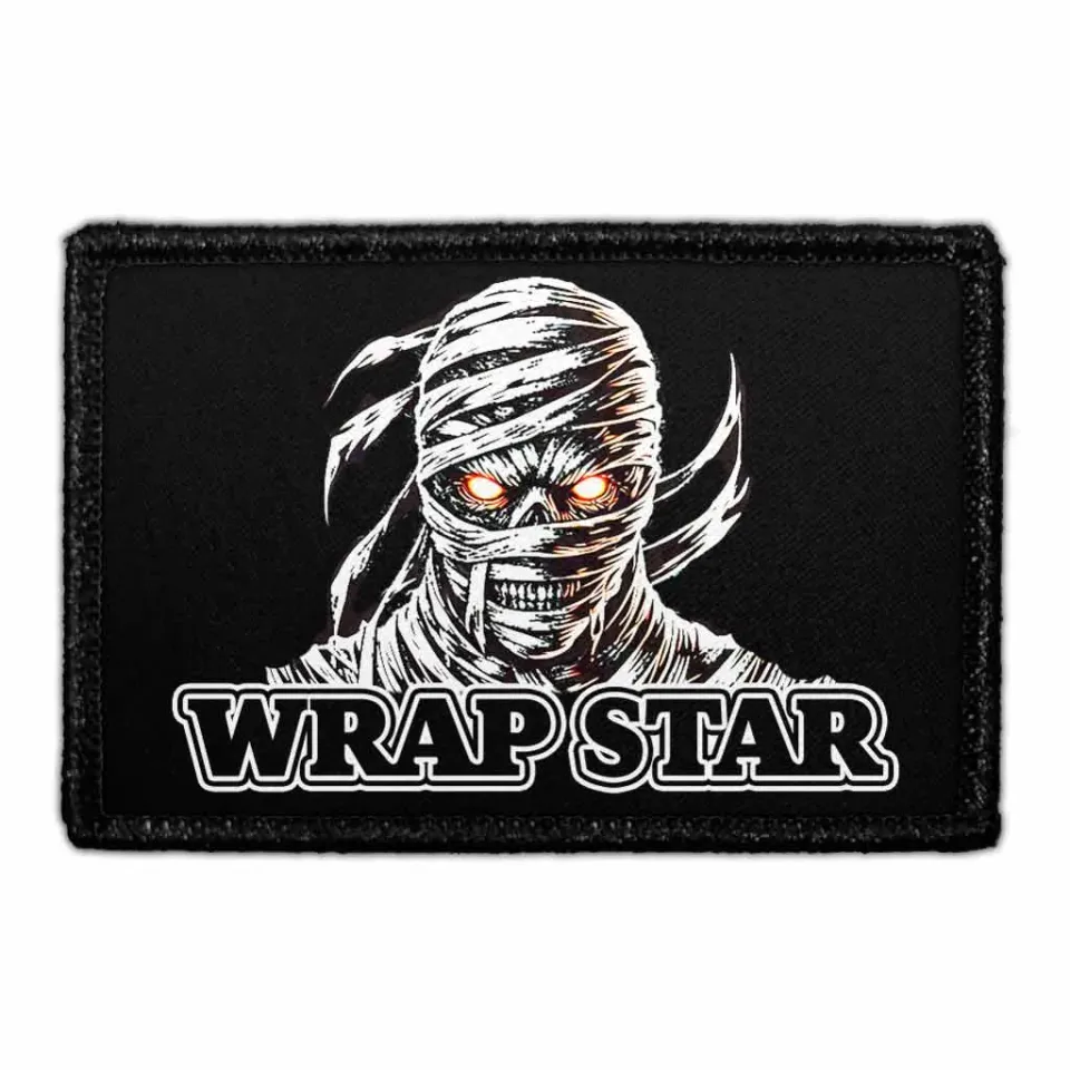 Pull Patch Wrap Star Mummy patch med velcro halloween
