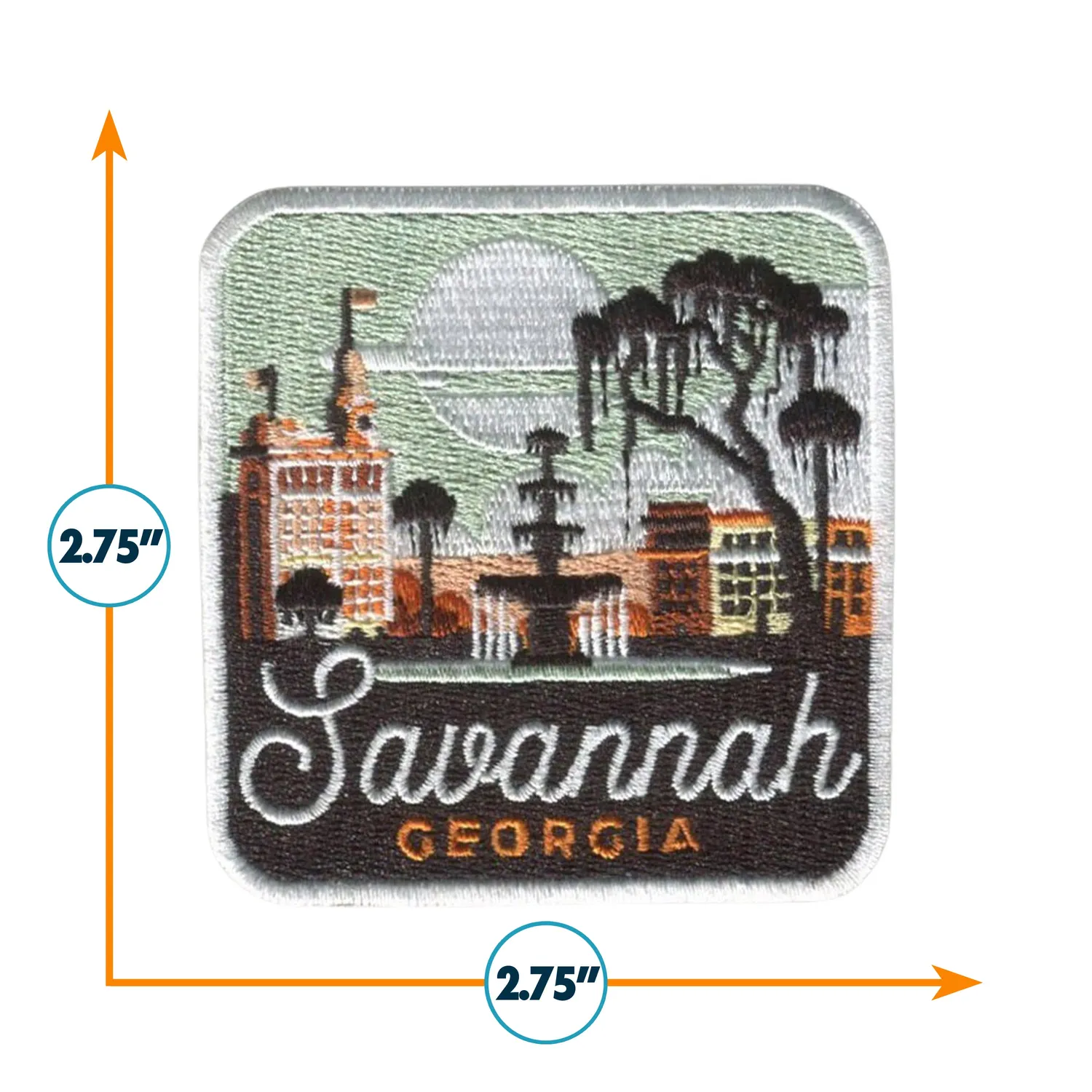 Vagabond Heart Savannah strygemærke USA souvenir
