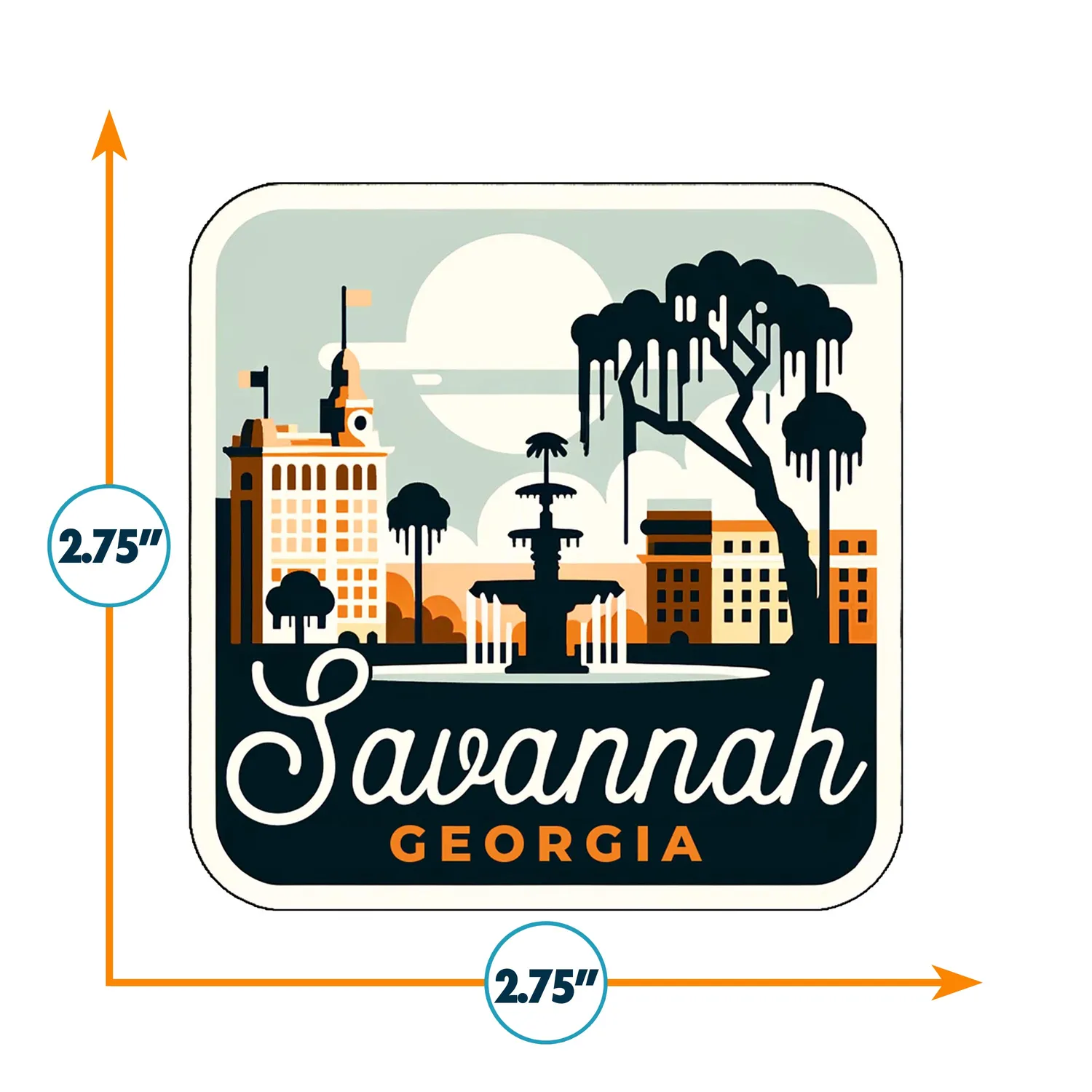 Vagabond Heart Savannah klistermærke vinyl souvenir