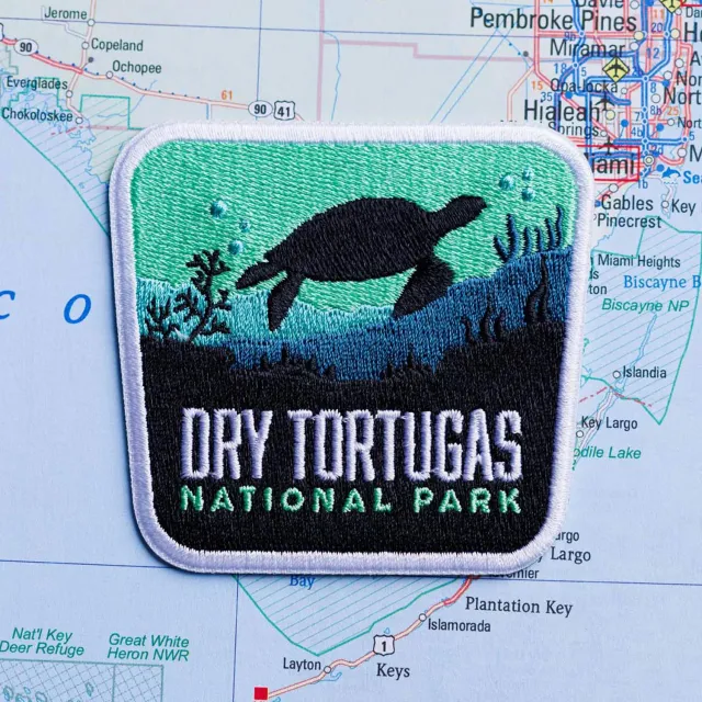 Vagabond Heart Dry Tortugas lap broderet kvadratisk