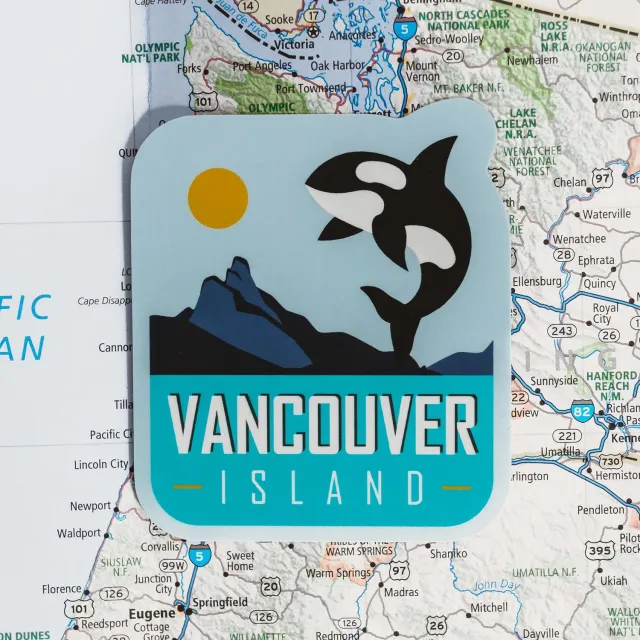 Vagabond Heart Vancouver Island klistermærke vejrbestandig