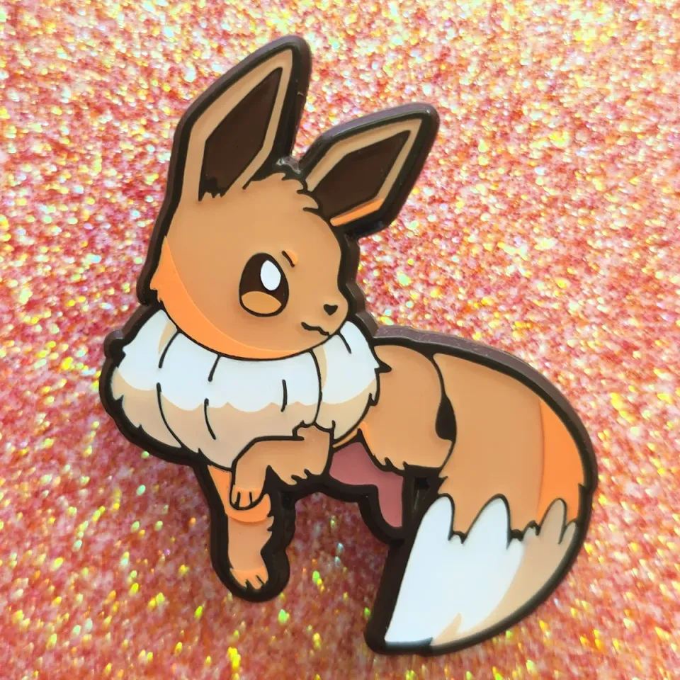 Appleminte Eevee emaljepin 1,5" hård emalje
