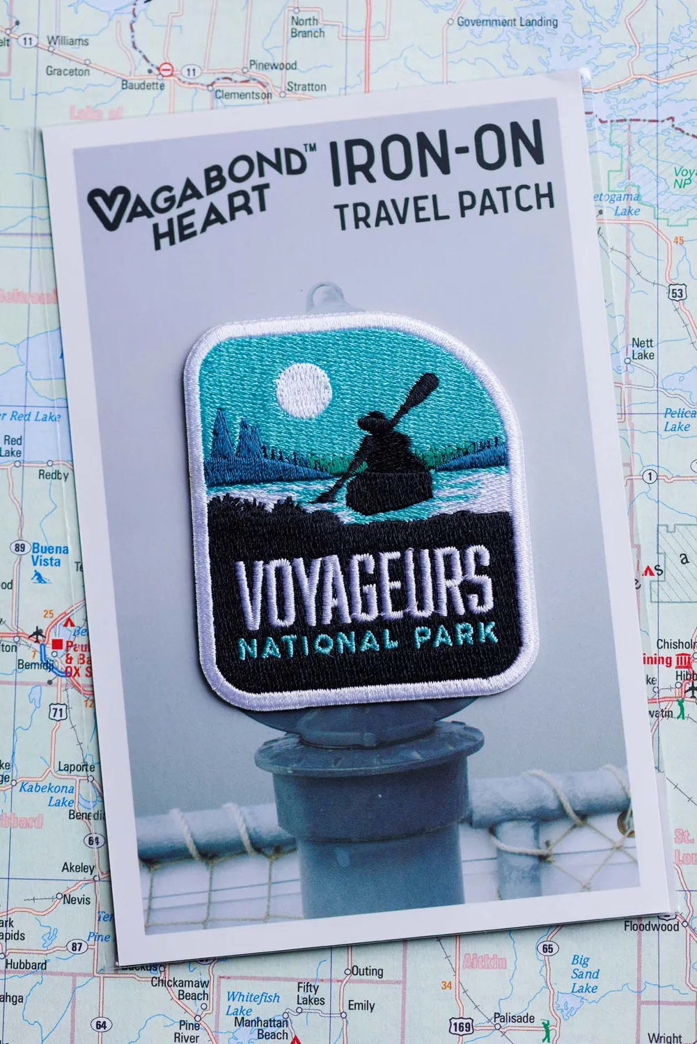 Vagabond Heart Voyageurs strygemærke nationalpark