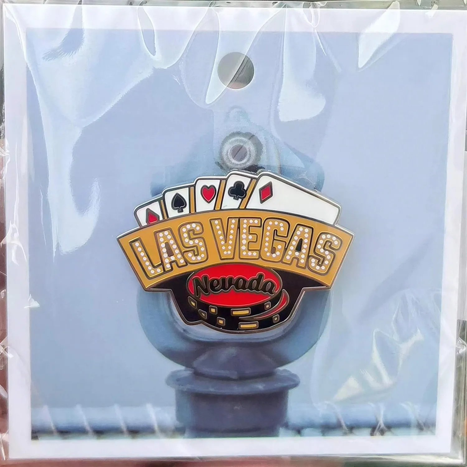 Vagabond Heart Las Vegas emaljepin spillekort