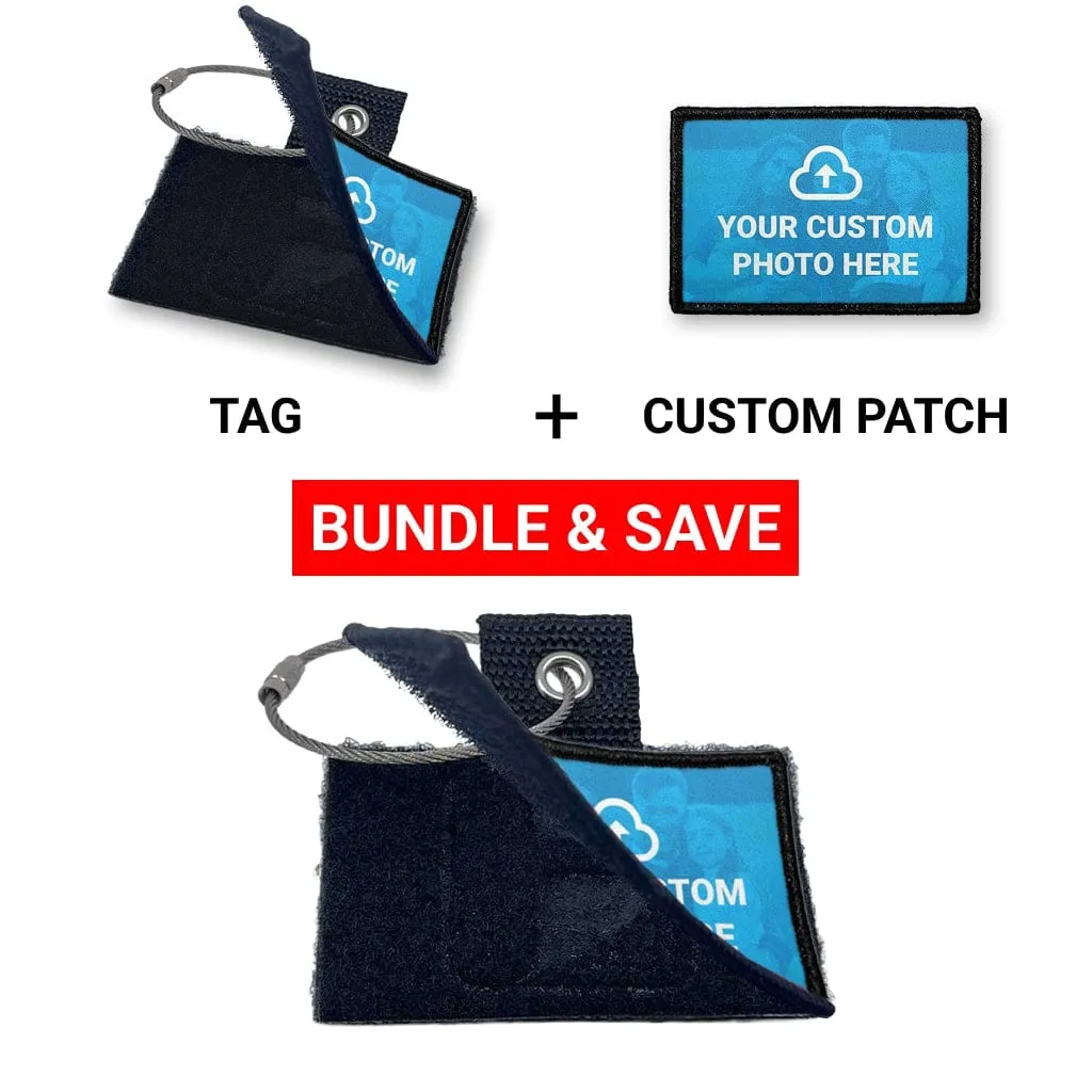 Pull Patch Custom Photo + Tag bundle vandret fotopatch