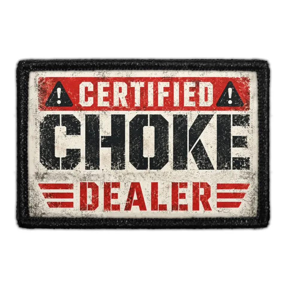 Pull Patch Certified Choke Dealer patch BJJ grappling