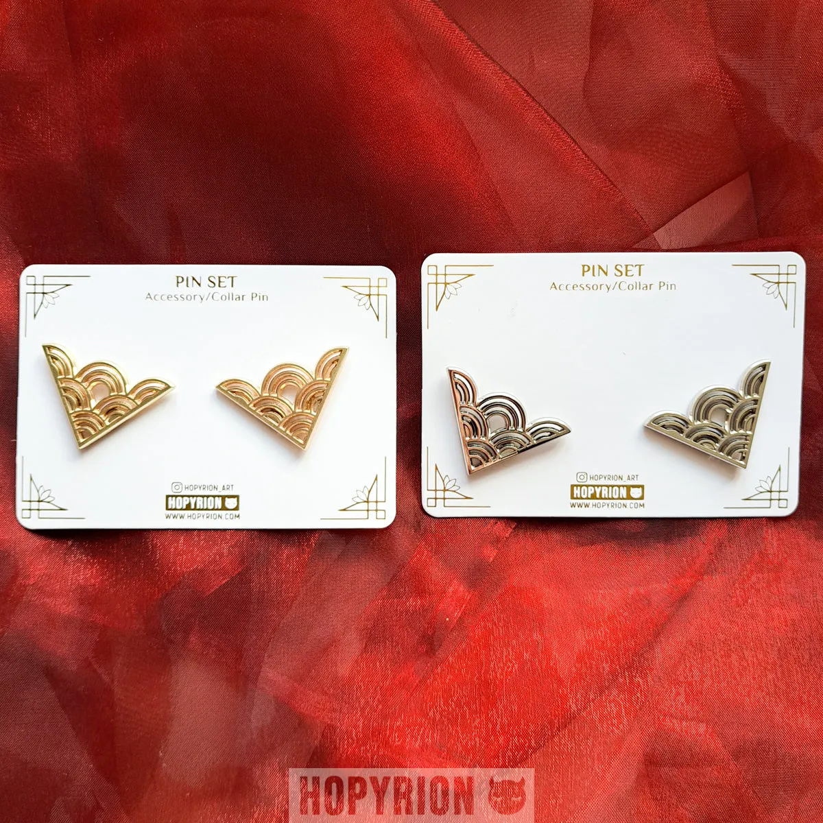 Hopyrion Seigaiha krave pinsæt 4 cm 2 stk