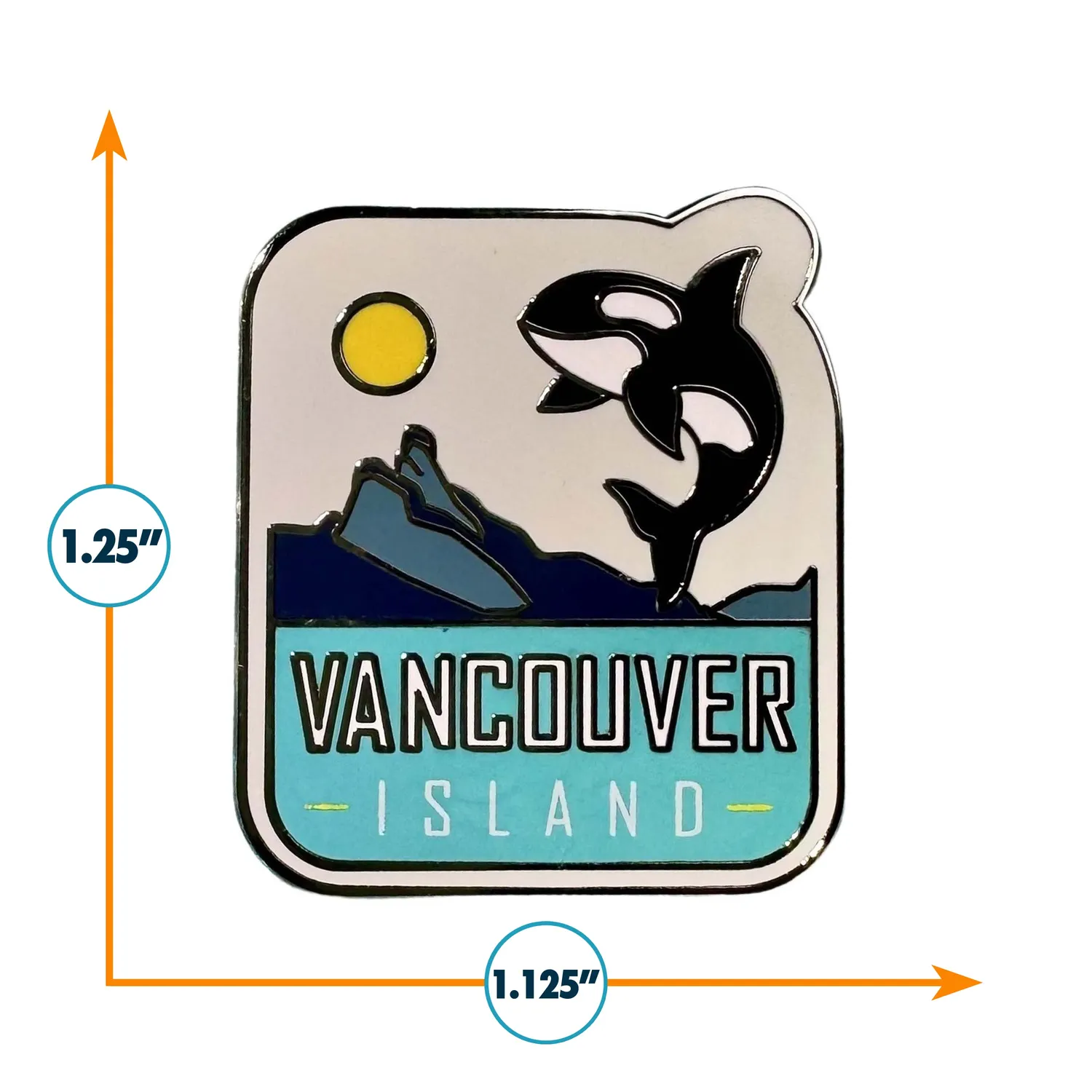 Vagabond Heart Vancouver Island emalje pin Canada
