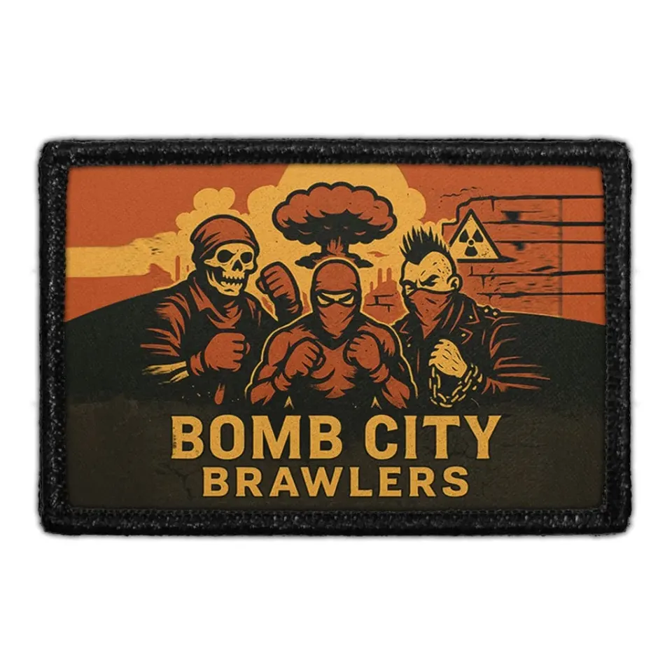 Pull Patch Bomb City Brawlers patch med velcro 76 mm