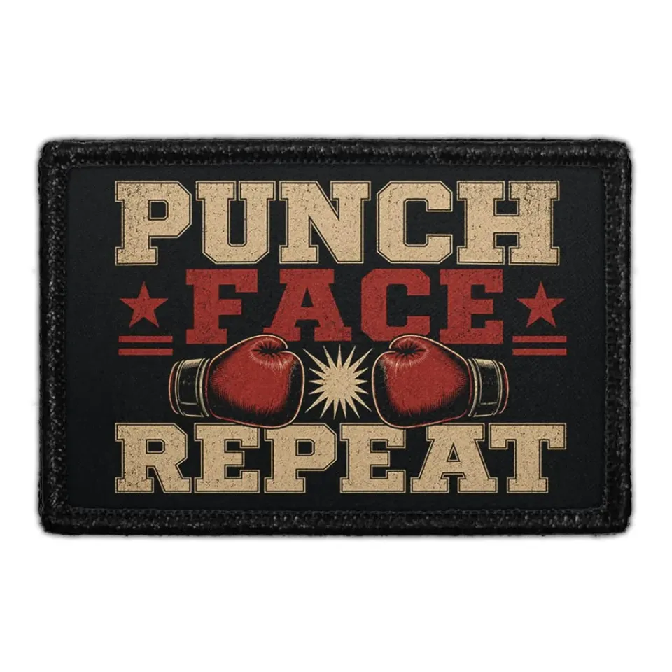 Pull Patch Punch Face Repeat mærke 3x2 boksning