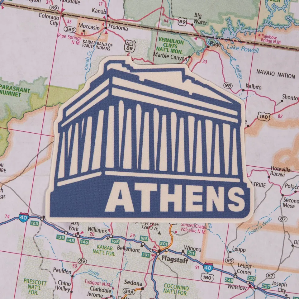 Vagabond Heart Athens vinyl klistermærke 57 mm mat