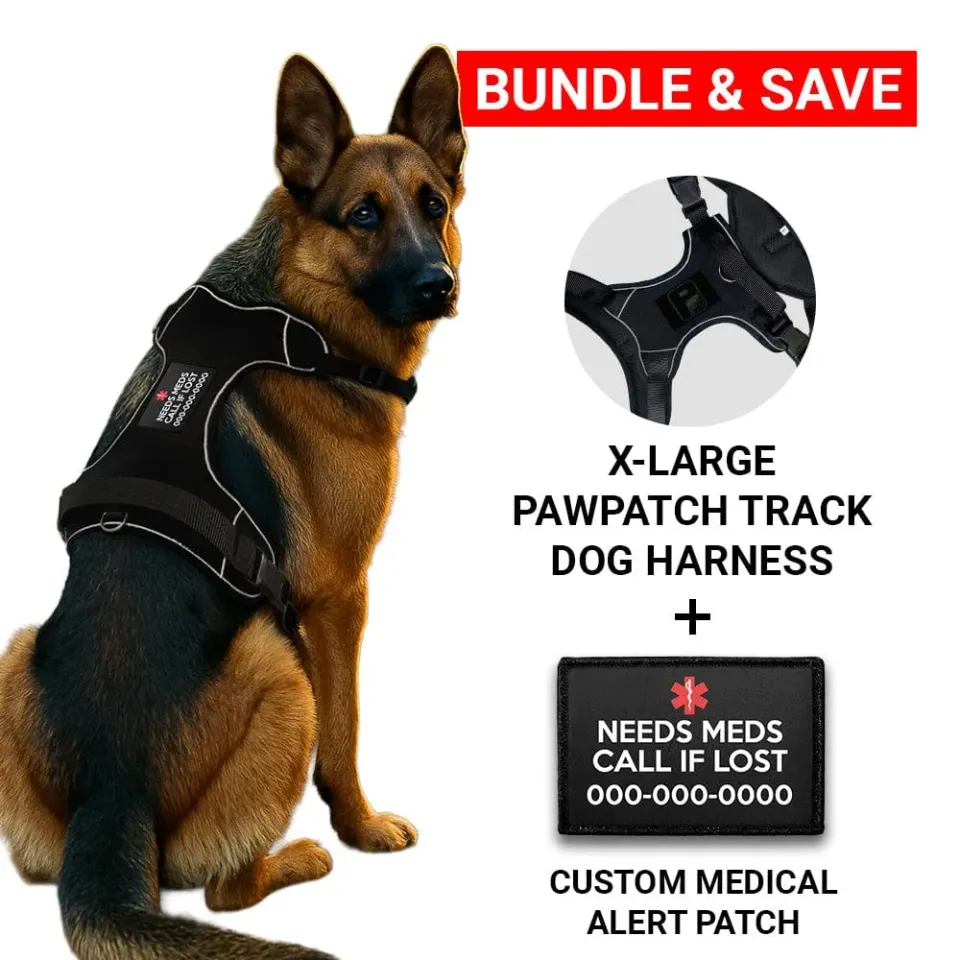 Pull Patch PawPatch Track hundesele X-Large medicinsk bundle