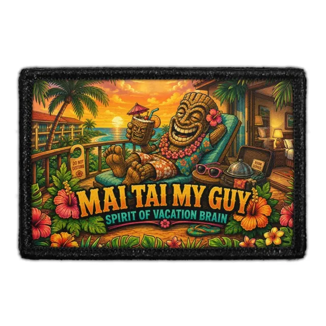 Pull Patch Mai Tai My Guy patch med velcro tiki