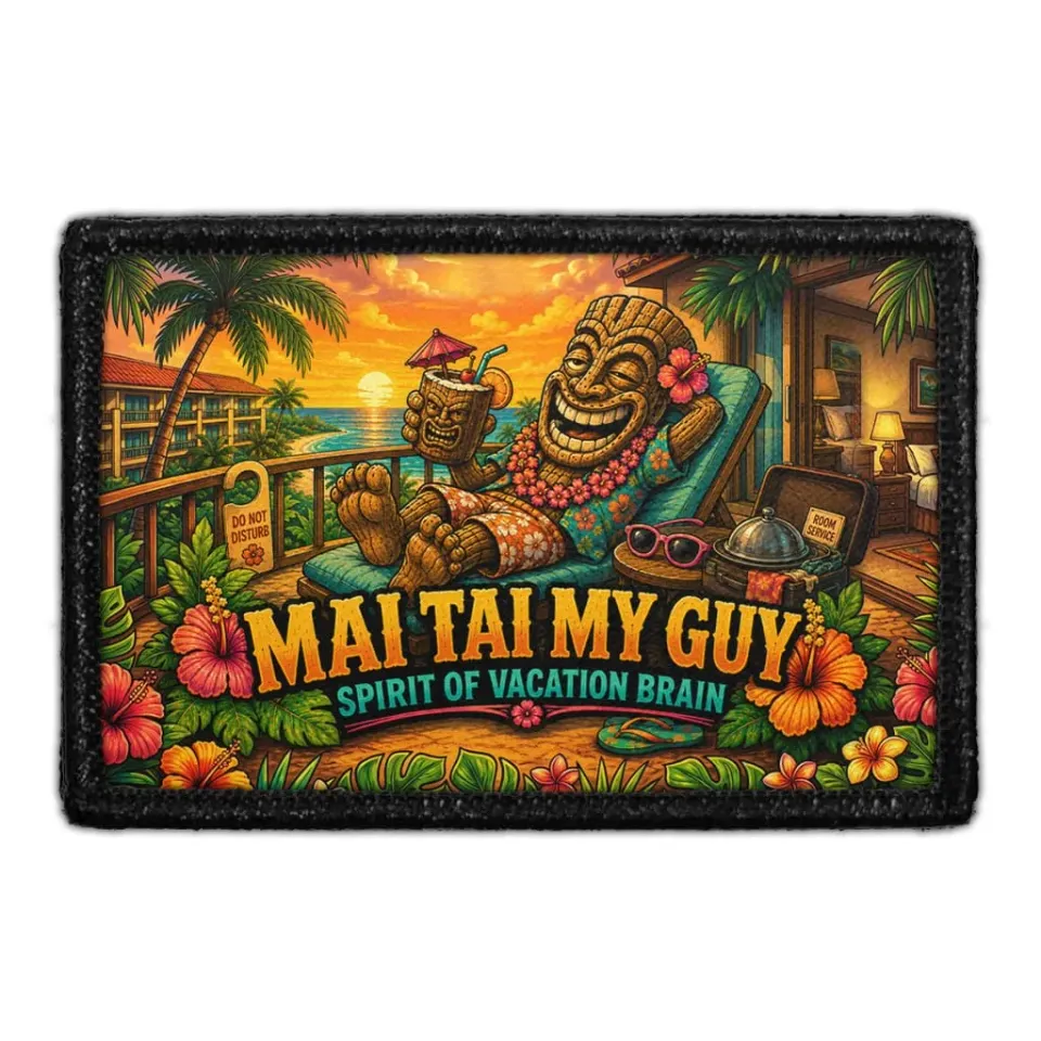 Pull Patch Mai Tai My Guy patch med velcro tiki