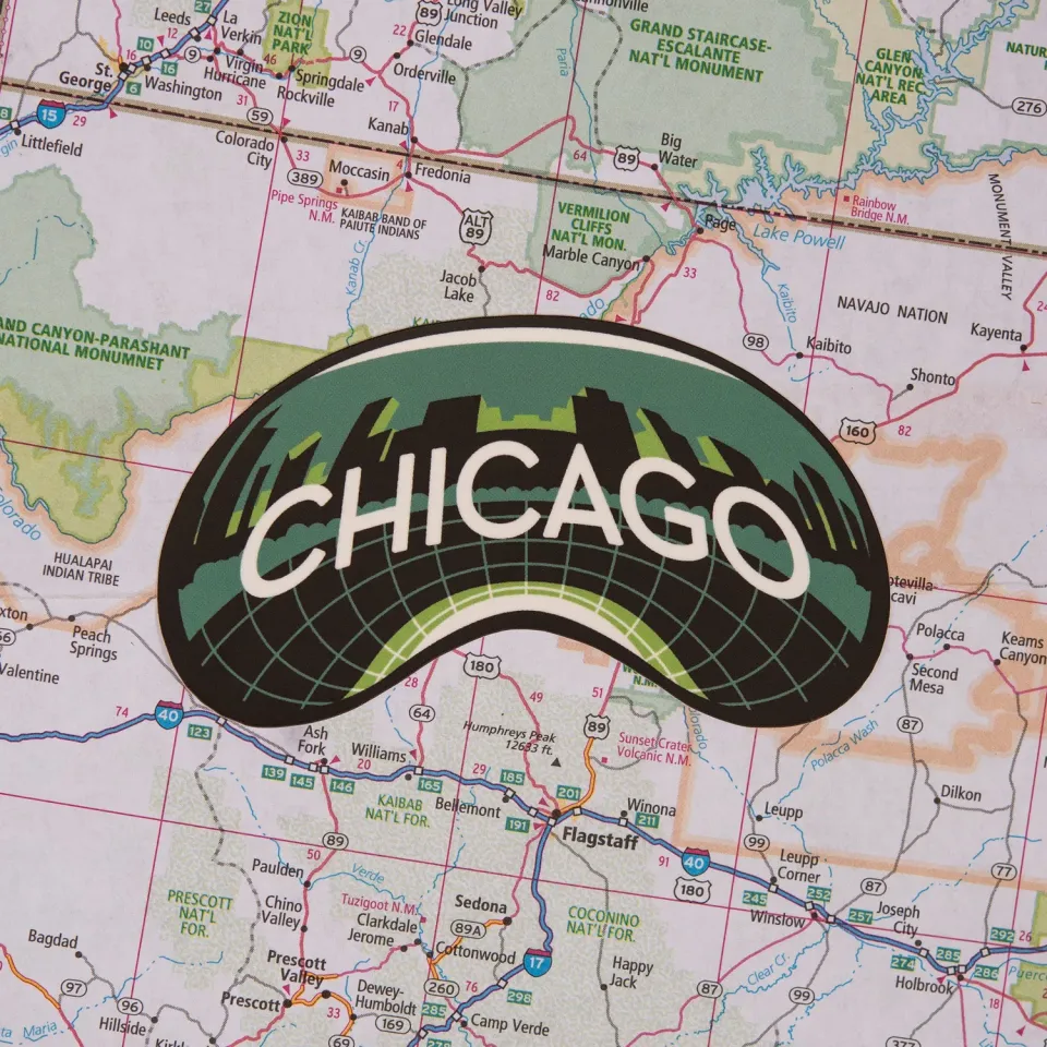 Vagabond Heart Chicago klistermærke vinyl vejrbestandig