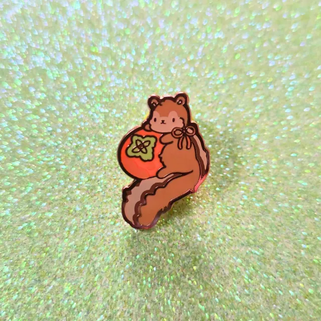 Appleminte Persimmon Chipmunk mini-pin rosaguld
