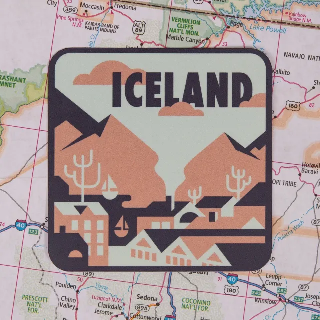 Vagabond Heart Iceland klistermærke vandfast