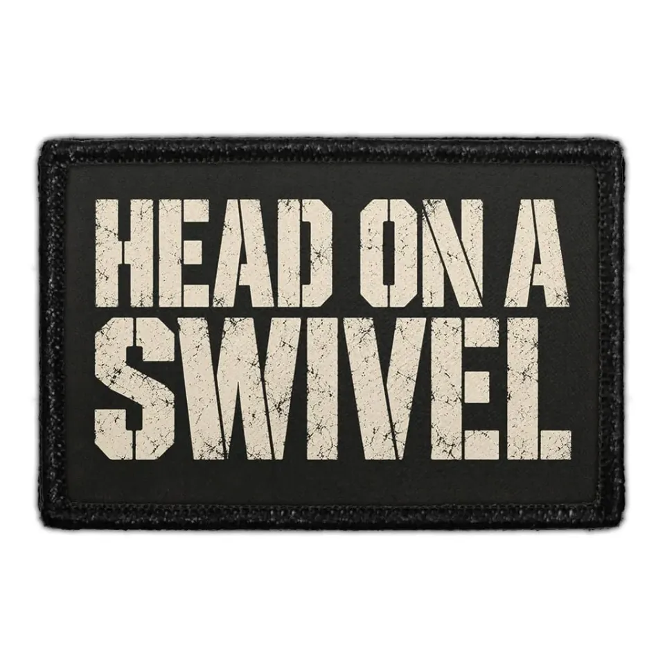 Pull Patch Head on a Swivel patch velcro taktisk