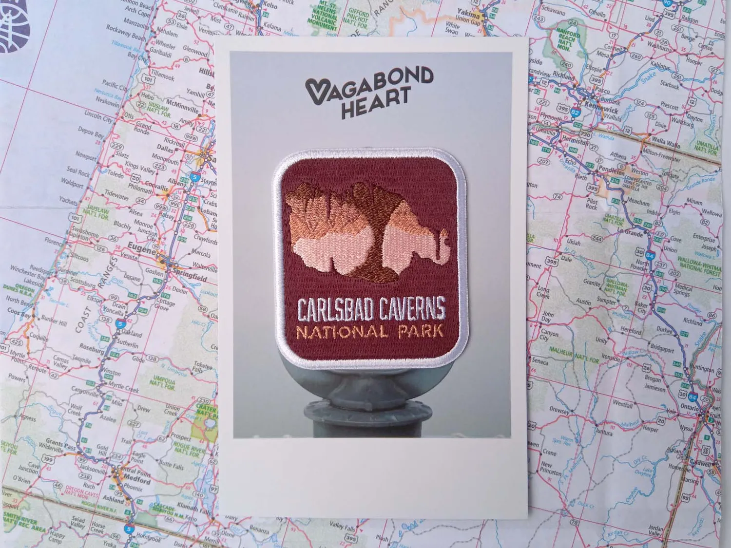 Vagabond Heart Carlsbad Caverns National Park strygemærke broderet