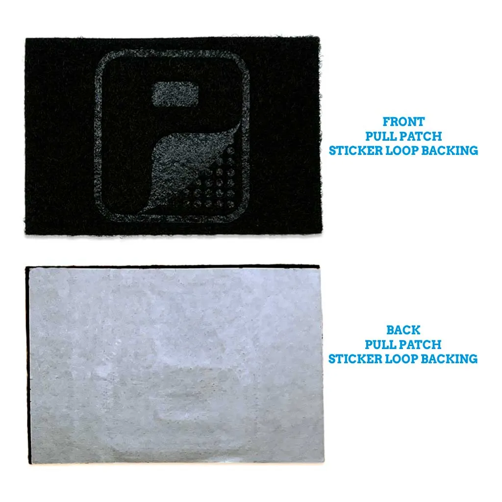 Pull Patch Sticker Loop Backing base 3x2 klister
