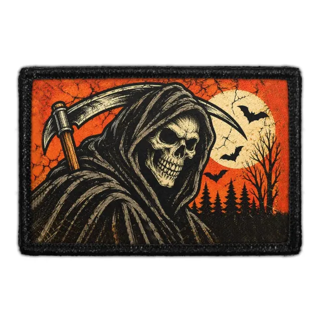 Pull Patch Grim Reaper mærke 7,6 cm halloween