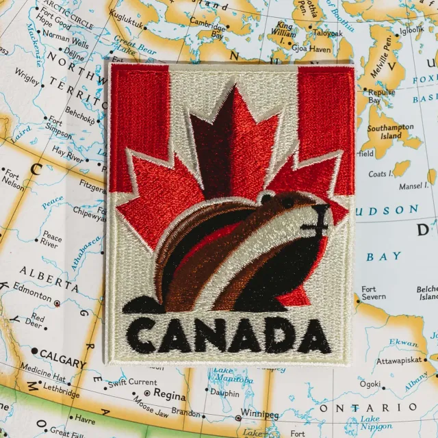 Vagabond Heart Canada strygemærke broderet 76 mm