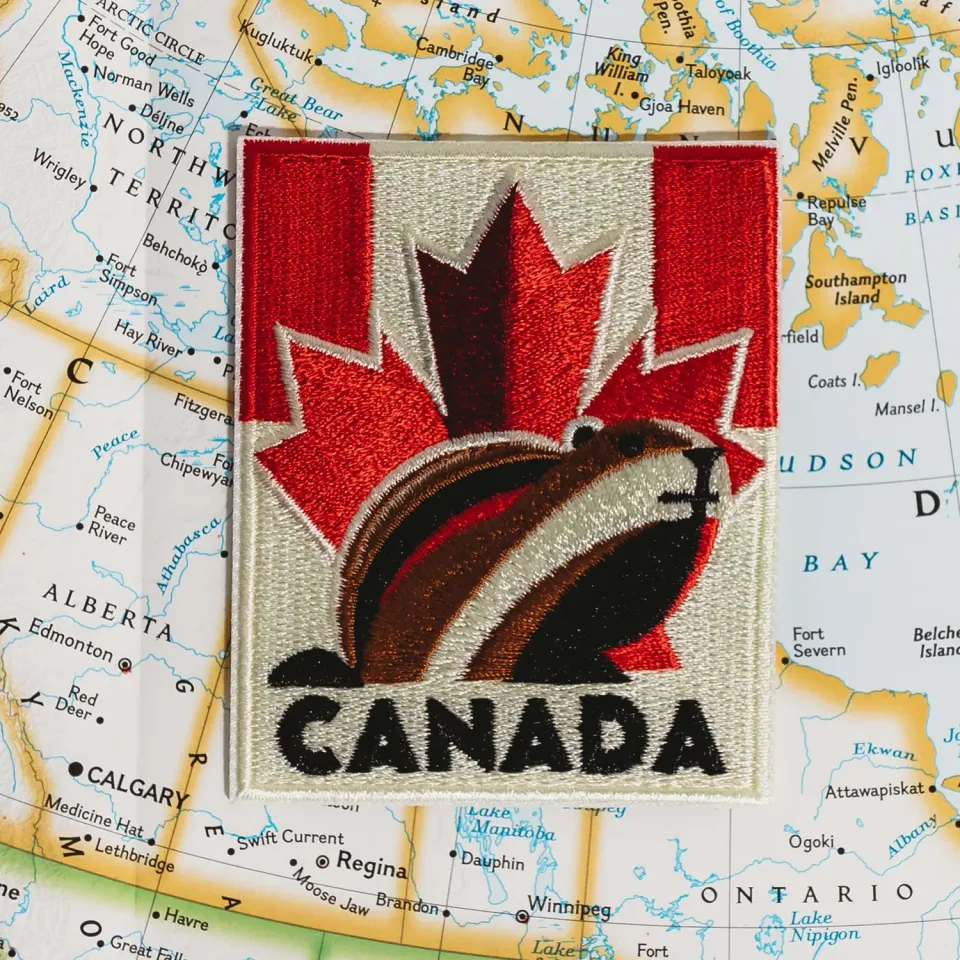 Vagabond Heart Canada strygemærke broderet 76 mm