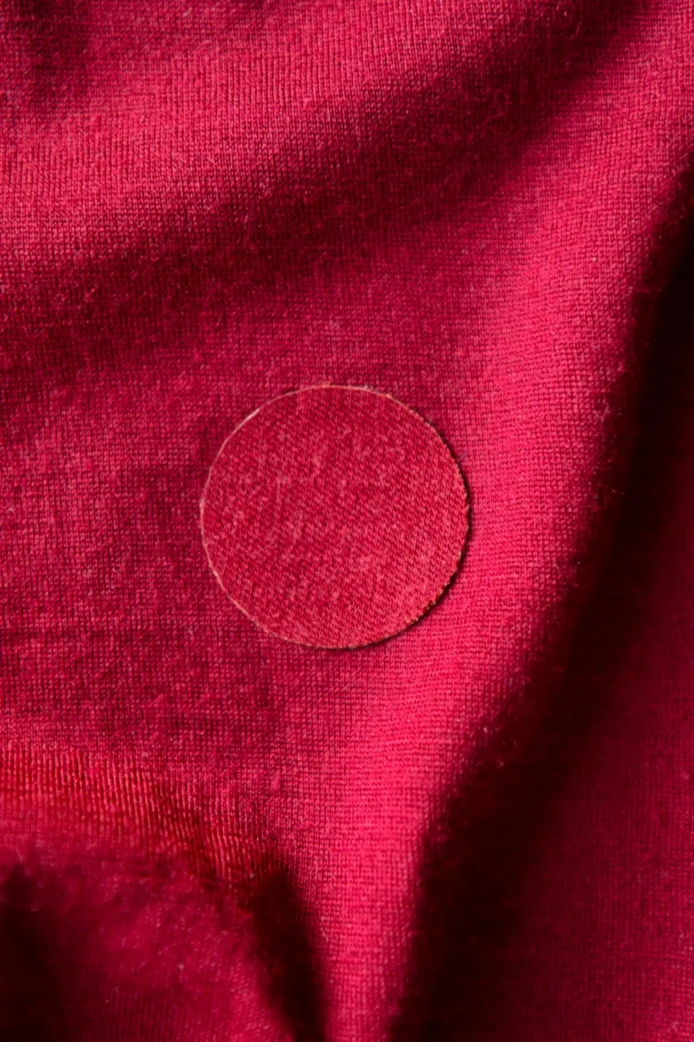 FabPatch Merino Red uldlapper 4-pak rød