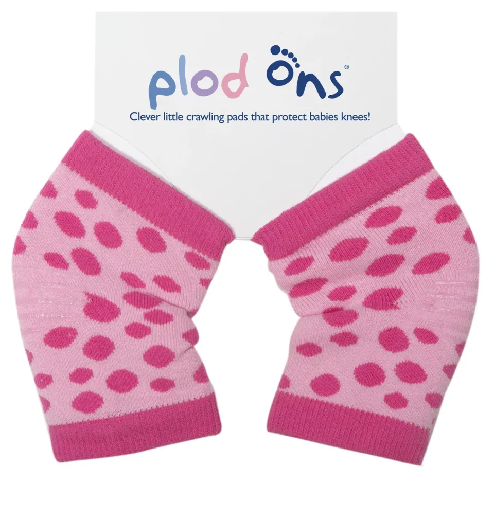 Sock Ons Plod Ons knæbeskytter pink spot one size