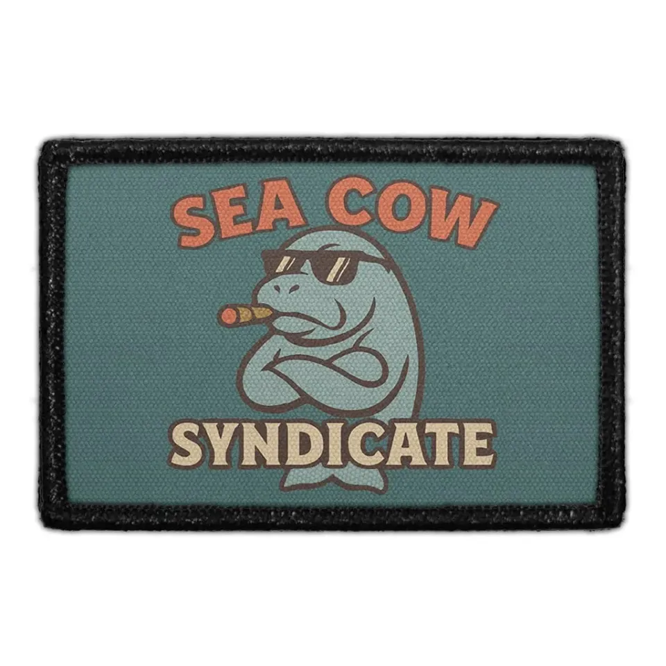 Pull Patch Sea Cow Syndicate patch Florida humor
