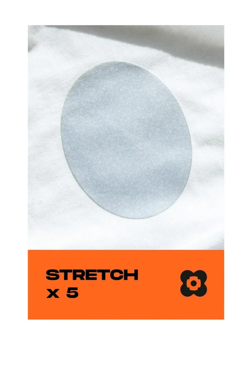 FabPatch Arki tekstillapper denim/grå/hvid 5-pak