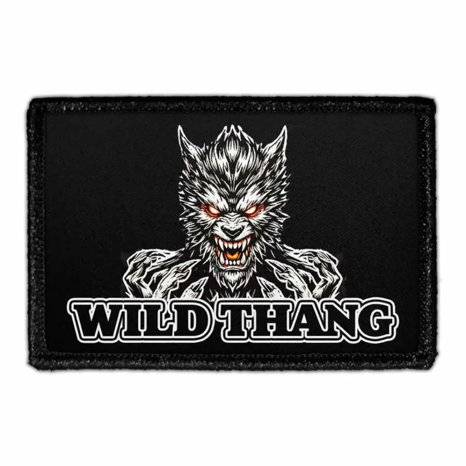 Pull Patch Wild Thang Werewolf patch Halloween